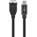 Goobay USB-C(TM) To Micro-B 3.0 Cable, Black - (67995)