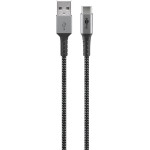 Goobay USB-C(TM) To USB-A Textile Cable With Metal Plugs (Space Grey/Silver), 0.5 m - (49295)