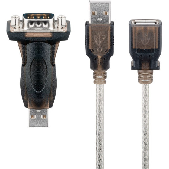 Goobay USB-to-Serial Adapter, Transparent (10 pcs) - (95436)