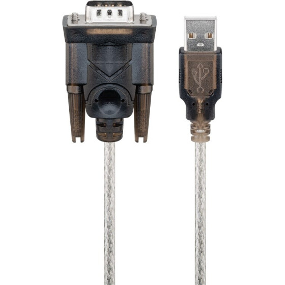 Goobay USB-to-Serial Adapter, Transparent - (95435)