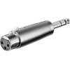 Goobay Xlr Adapter, Aux Jack, 6.35 Mm Stereo Male To Xlr Female - (27514)