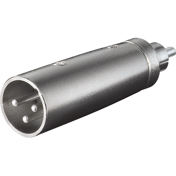 Goobay Xlr Adapter, Rca Male To Xlr Male - (27456)