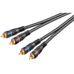 Goobay Stereo Rca Cable 2x RCA, Double Shielded - (50032)