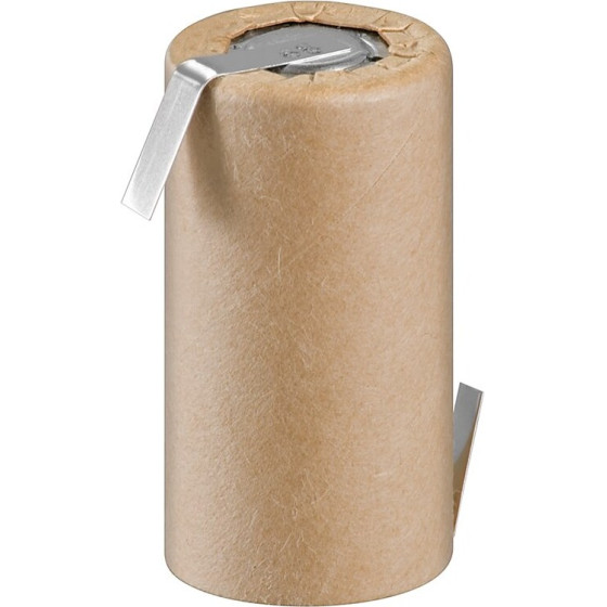 Goobay Sub-C, 1500 mAh, Solder Tail (Z) Rechargeable, 1 pc. Bulk - (72875)