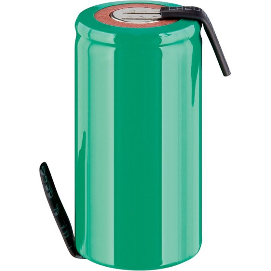 Goobay Sub-C, 2500 mAh, Solder Tail (Z) Rechargeable, 1 pc. Bulk - (72806)