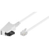 Goobay TAE-F Cable (Universal Pinout), White - (68540)