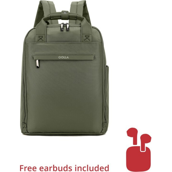 Golla Backpack Orion 15.6 Inch, 13 l, Green