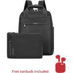 Golla Set of Backpack and Laptop Sleeve 13 Inch, Black