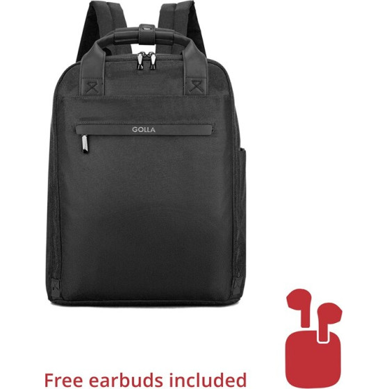 Golla Backpack Orion 15.6 Inch, 13 l, Black