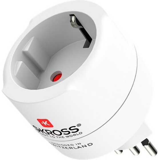 Skross Travel Adapter Europe To Switzerland, Italy And Brazil