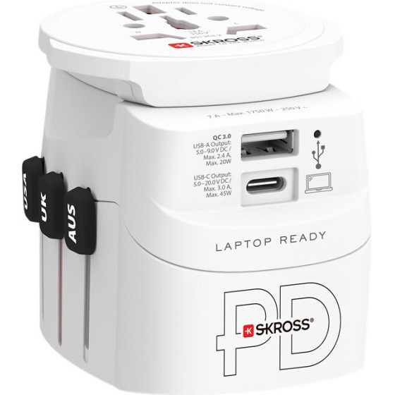 Skross Travel Adapter Pro Light Usb AC45PD