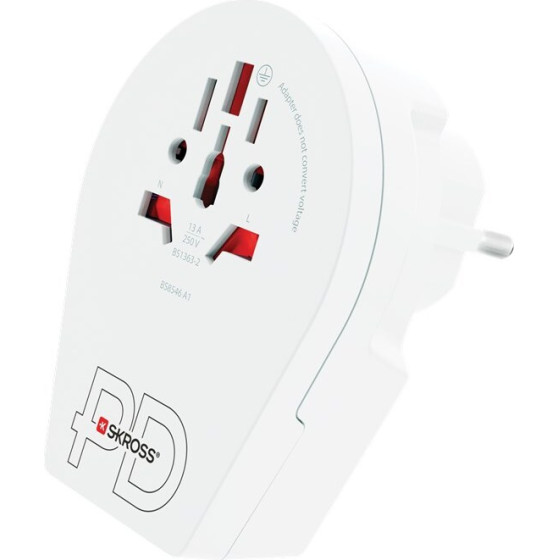 Skross World Adapter - World To Europe USB-C(TM) PD