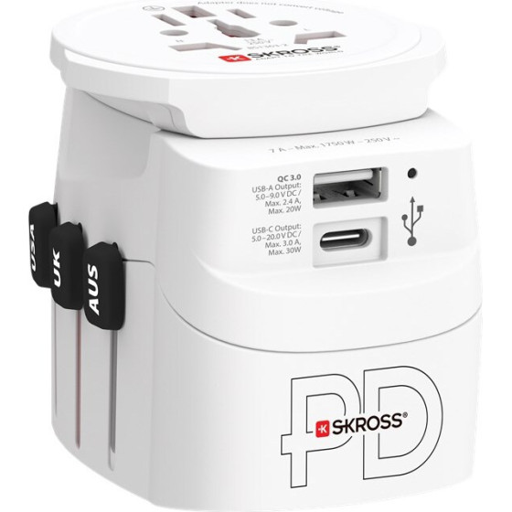 Skross World Adapter Pro Light Usb AC30PD