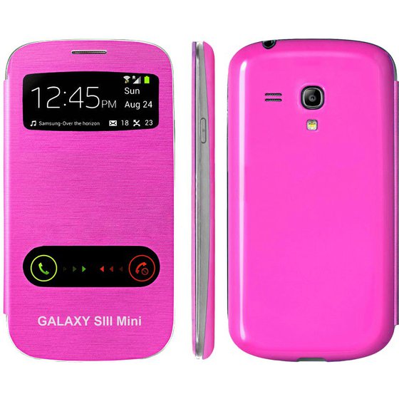 ���� ICASE SAMSUNG GALAXY S3 MINI I8190 FLIP TOUCH ���