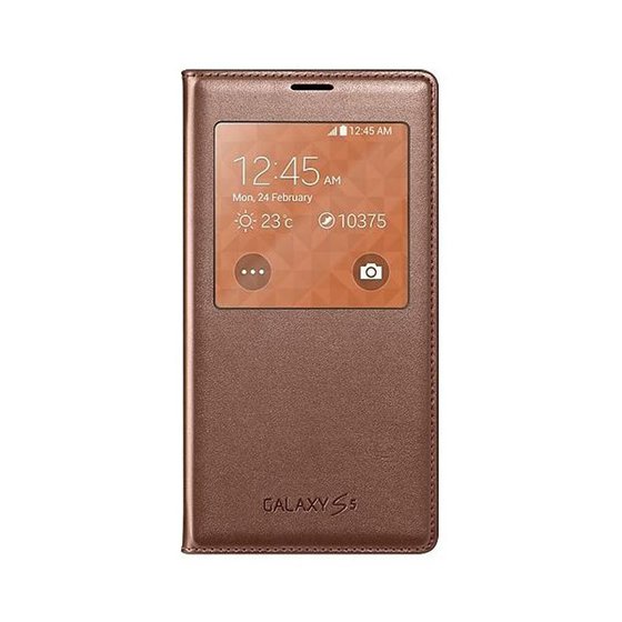 ���� SAMSUNG GALAXY S5 EF-WG900 S-VIEW GOLD PINK ORIGINAL