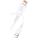 Kakusiga ������� Lightning �� Usb KSC-805, 12W, 480Mbps, 1m, ����� - (KSC-805-L-WH)