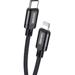 Kakusiga ������� Lightning �� USB-C KSC-970, 27W, 480Mbps, 1m, ����� - (KSC-970-LC-BK)