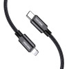 Kakusiga ������� Lightning �� USB-C KSC-970, 27W, 480Mbps, 1m, ����� - (KSC-970-LC-BK)
