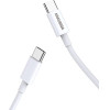 Kakusiga ������� USB-C �� USB-C KSC-653, 100W, 480Mbps, 25cm, ����� - (KSC-653-CC-WH)