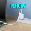 Kakusiga ������� USB-C �� USB-C KSC-653, 100W, 480Mbps, 25cm, ����� - (KSC-653-CC-WH)
