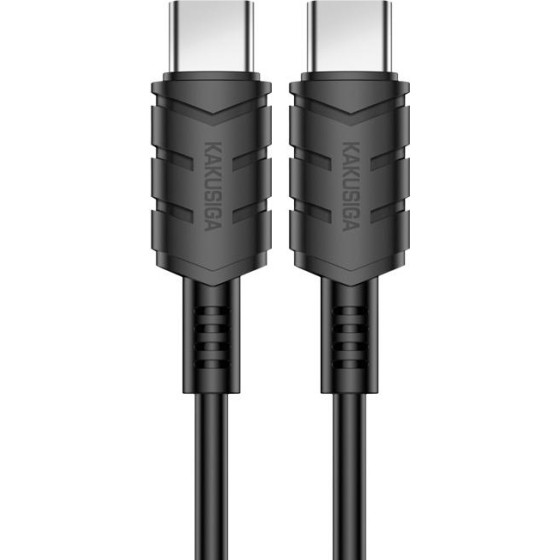 Kakusiga ������� USB-C �� USB-C KSC-710, 60W, 480Mbps, 1.2m, ����� - (KSC-710-CC-BK)