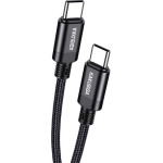 Kakusiga ������� USB-C �� USB-C KSC-970, 60W, 480Mbps, 1m, ����� - (KSC-970-CC-BK)