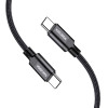 Kakusiga ������� USB-C �� USB-C KSC-970, 60W, 480Mbps, 1m, ����� - (KSC-970-CC-BK)