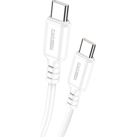 Kakusiga ������� USB-C �� USB-C KSC-982, 60W, 480Mbps, 1m, ����� - (KSC-982-CC-WH)