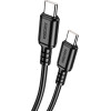 Kakusiga ������� USB-C �� USB-C KSC-982, 60W, 480Mbps, 1m, ����� - (KSC-982-CC-BK)