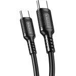 Kakusiga ������� USB-C �� USB-C KSC-984, ���������, 60W, 480Mbps, 1m, ����� - (KSC-984-CC-BK)