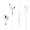 Kakusiga Earphones �� ��������� USB-C �������, 14.2mm, 1.2m, ����� - (KSC-727)