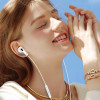 Kakusiga Earphones �� ��������� USB-C �������, 14.2mm, 1.2m, ����� - (KSC-727)