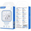 Kakusiga Earphones �� ��������� USB-C �������, 14.2mm, 1.2m, ����� - (KSC-727)