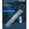 Kakusiga Usb Hub 4x �����, Usb 3.0, 5Gbps, USB-C �������, ���� - (KSC-1417)