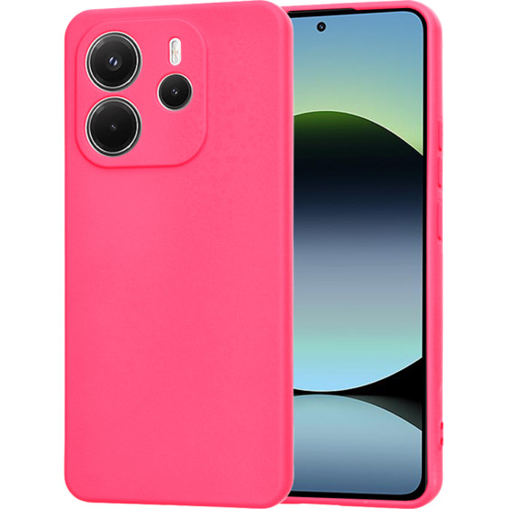 Techsuit - Softflex - Xiaomi Redmi Note 14 4G (164,84 x 78,15 x 8,16mm) - Hot Pink