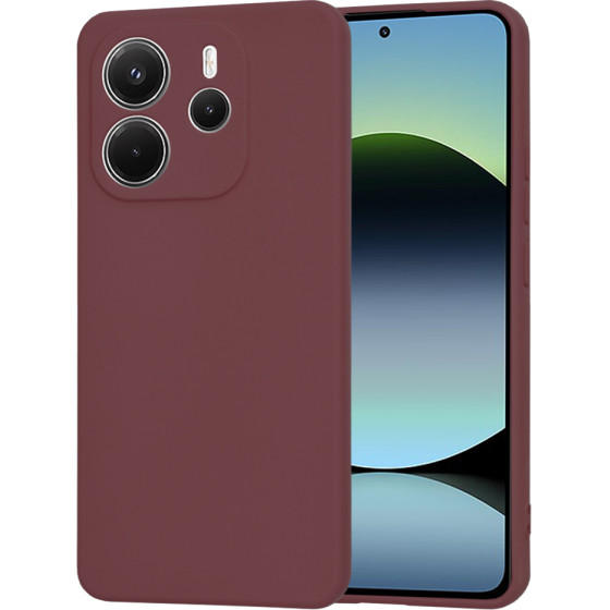 Techsuit - Softflex - Xiaomi Redmi Note 14 4G (164,84 x 78,15 x 8,16mm) - Plum Red