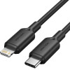 Vention Type-C Male To Lightning Male 3A Cable 1M Black Pvc Type - (LAKBF)