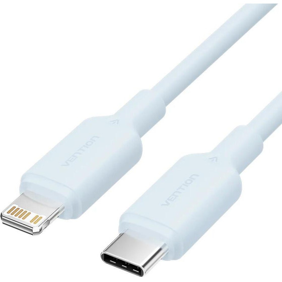 Vention Type-C Male To Lightning Male 3A Cable 1M Blue Pvc Type - (LAKSF)