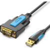 Vention Usb 2.0 A Male To DB-9 RS232 Serial Adapter Cable 1M Black - (VAS-C02-B100)