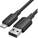 Vention Usb 2.0 A Male To Lightning Male 2.4A Cable 1M Black Pvc Type - (LAMBF)