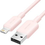 Vention Usb 2.0 A Male To Lightning Male 2.4A Cable 2M Pink Pvc Type - (LAMPH)