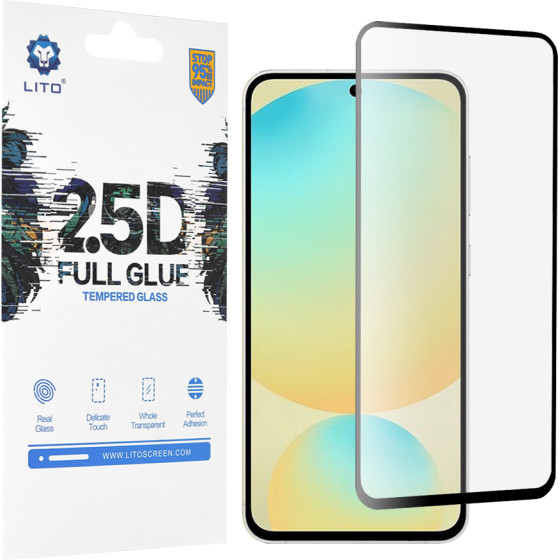 Lito - 2.5D FullGlue Glass - Samsung Galaxy S24 FE - Black