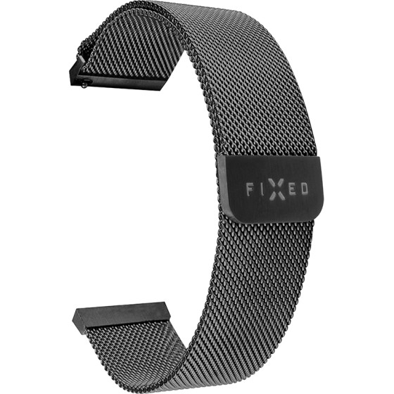 Fixed - Mesh Strap 22mm - Huawei Watch GT 2 (46mm)/GT 2 Pro/GT 3 Pro (46mm)/Ultimate, Xiaomi Watch S1 - Black