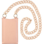 Fixed - Universal Shoulder Bag Venezia Leather (FIXVEN-PPI) - for Mobile Phones 7'' - Pink
