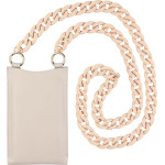 Fixed - Universal Shoulder Bag Venezia Leather (FIXVEN-CR) - for Mobile Phones 7'' - Cream