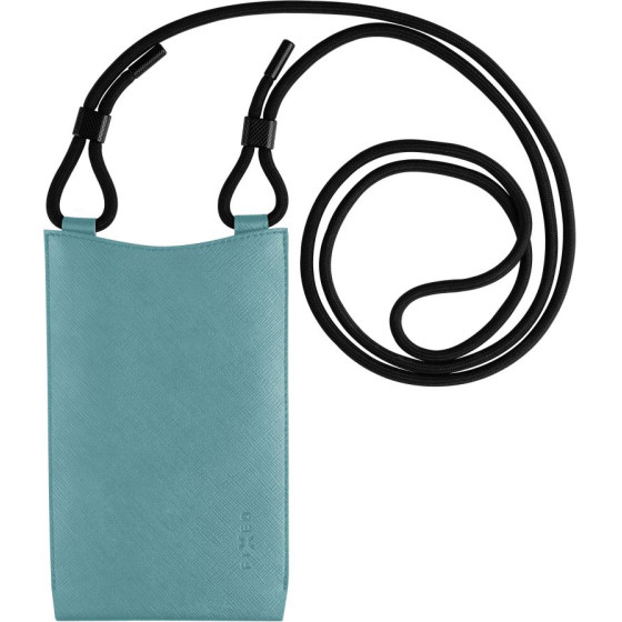 Fixed - Universal Shoulder Bag Verona (FIXVER-LGTU) - for Mobile Phones 7'' - Light Turquoise