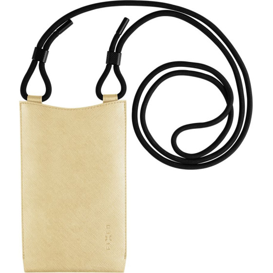 Fixed - Universal Shoulder Bag Verona (FIXVER-LGYL) - for Mobile Phones 7'' - Light Yellow