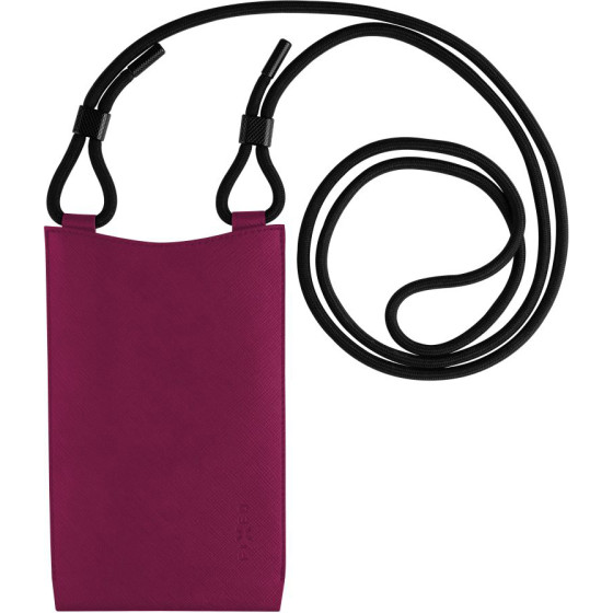 Fixed - Universal Shoulder Bag Verona (FIXVER-WI) - for Mobile Phones 7'' - Burgundy