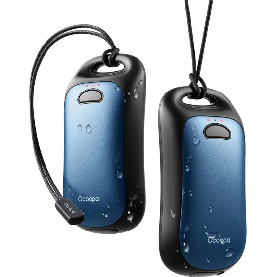 Ocoopa - Hand Warmer UT4 Urban (UT3061-LIGHT) - USB-C, IP45, Adjustable Heat, Magnetic, with Strap, 2x 3000mAh - Light Blue - (UT3061-LIGHT-BLUE)