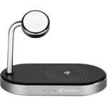 Verbatim Aluminium 3-in-1 Qi MFi Wireless + Apple Watch + QC 3.0 Charger - (49556)